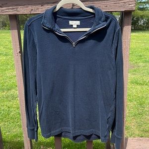 J. Crew KNIT GOODS cotton half zip pullover
